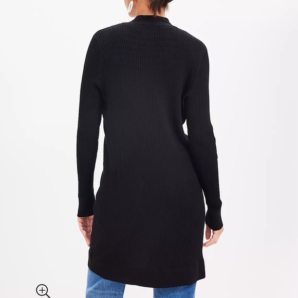 Loft Ribbed Open Cardigan - Picture 2 of 4